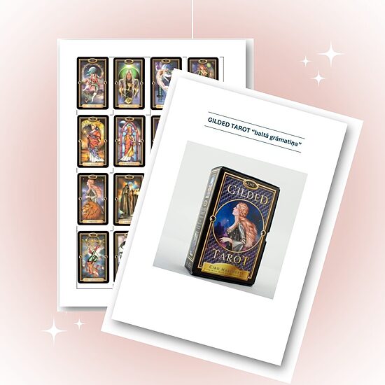 Pērkot kopā: Gilded Tarot kāršu attēli + nozīmes latviešu valodā